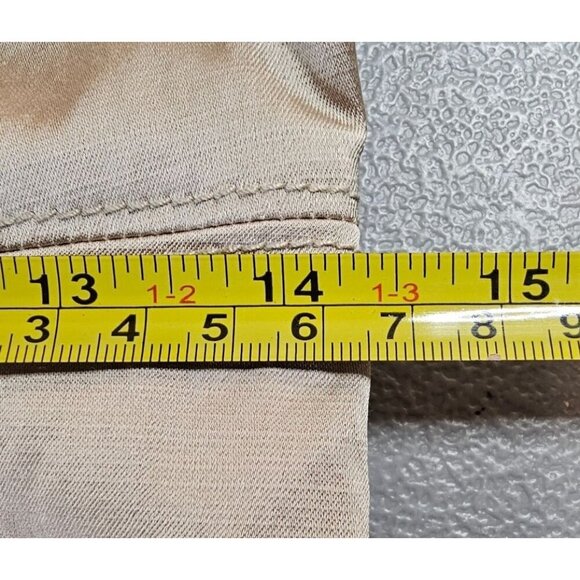 Banana Republic Womens 2 Flutter‎ Sleeve Fit and Flare Dress in Golden Beige NWT - Picture 11 of 13